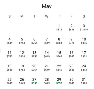 YYZ to Sao Paulo May 2025