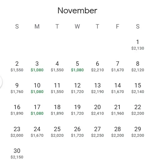 yyz to brisbane dates