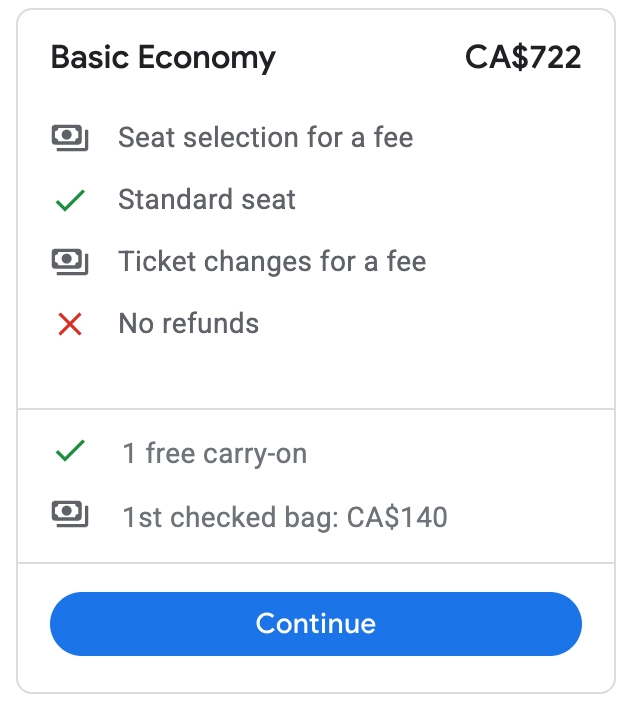 yul to tia flight price